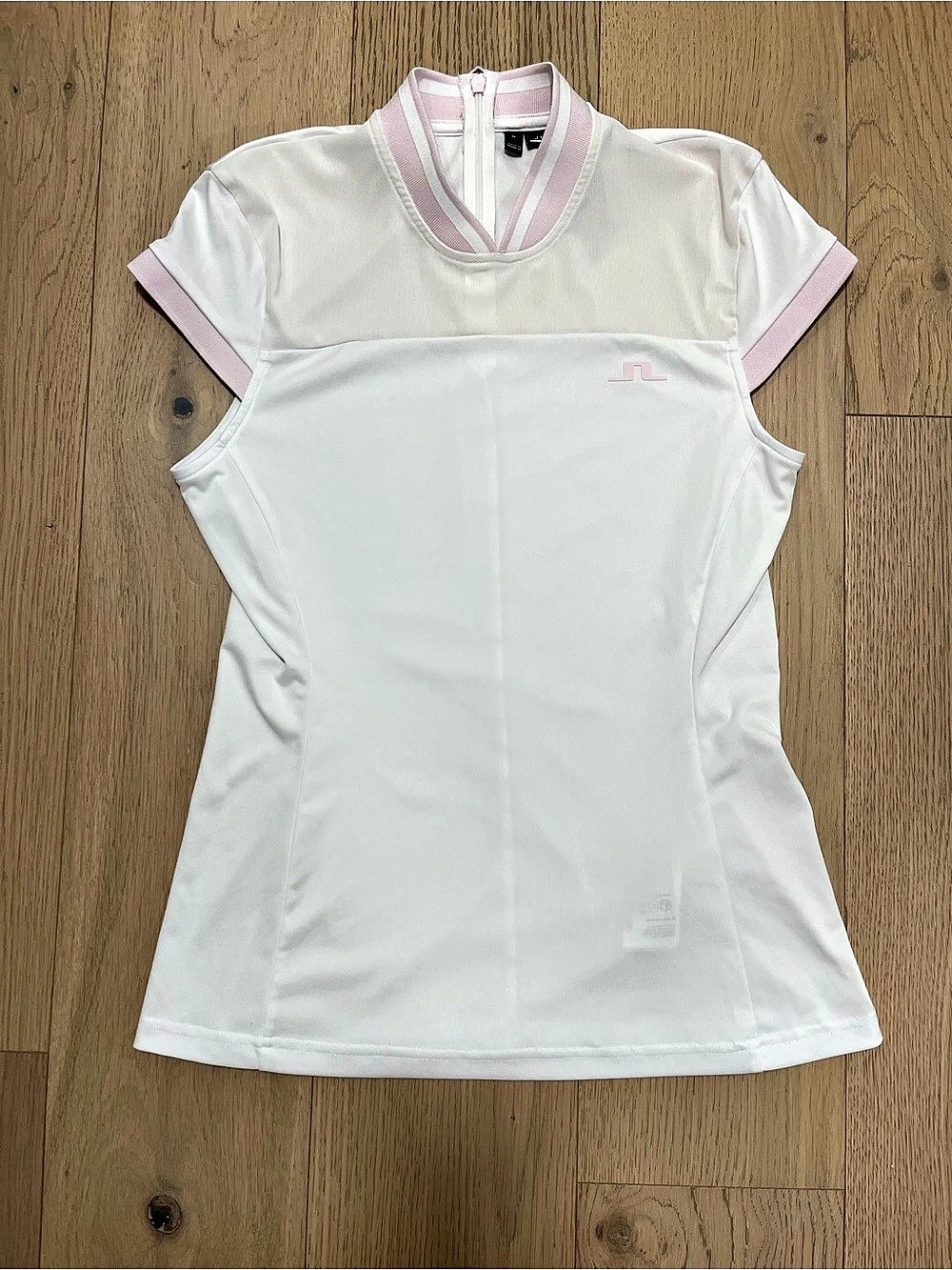 J.Lindeberg White & Pink Golf Top